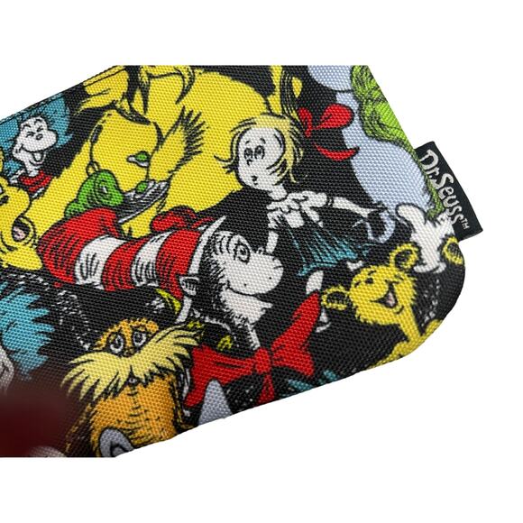 Dr. Seuss 8 x 4/12"‎ canvas zipper case makeup crayons travel NWOT - Picture 3 of 5